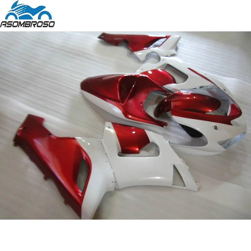 

Upgrading your Sports Motorcycle Bodyparts for Kawasaki Ninja ZX6R fairing kit 2005 2006 red white fairing set zx6r 05 06 BN67