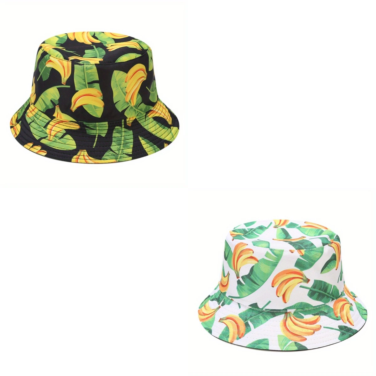 

Outdoor Hiking and Fishing Basin Hat Fruit Pattern Printing Fisherman's Hat Double Sided Versatile and Fashionable Bucket Hat