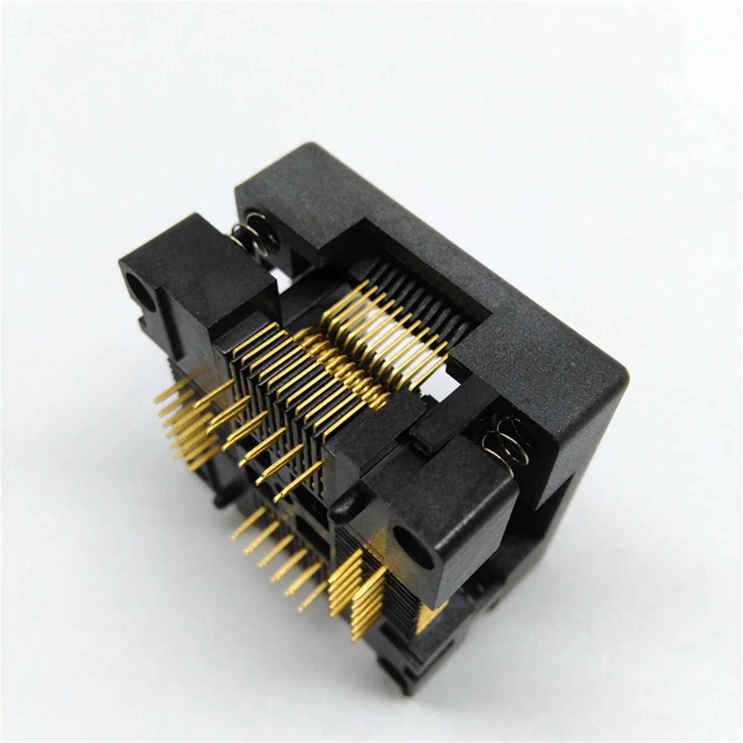 TQFP44 FQFP44 QFP44 to DIP44 Burn in Socket OTQ-44-0.8-14 Pitch 0.8mm IC Body Size 10x10mm Open Top Test Adapter