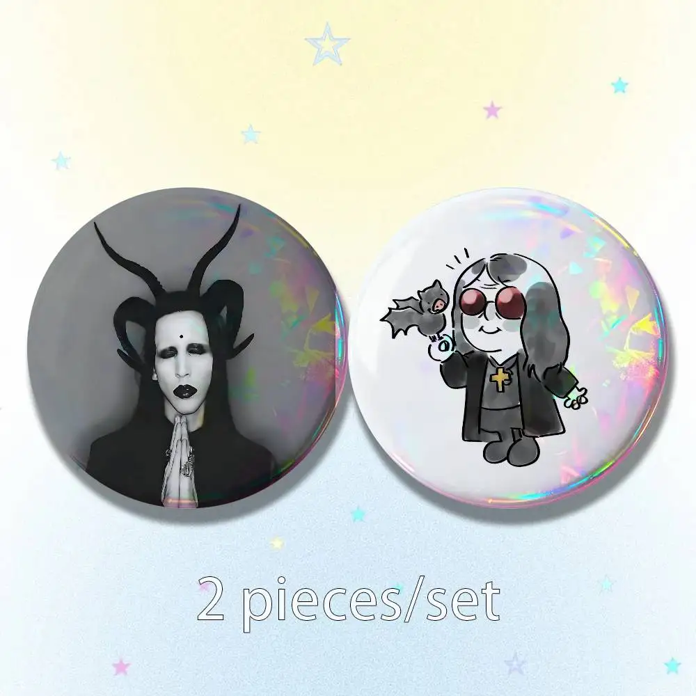 M-Marilyn Front Toward Enemy M-Manson 25/32/44/58/75mm Badges Button Round Creative Pin Brooch Badge Bag Decor Accessories