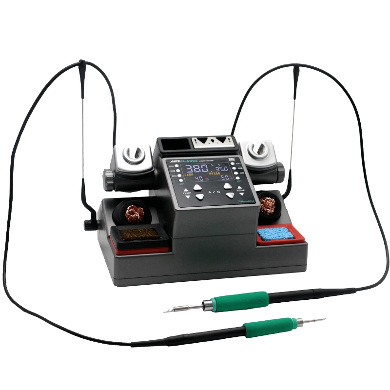 AIFEN A902 Soldeerstation C115 C210 C245 Dubbele Station Lassen Rework Station Voor Mobiele Telefoon PCB IC Reparatie Soldeer gereedschap - afbeelding 2