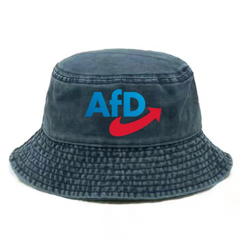 Alternative Afd Germany Bucket Hat Distressed Hats Cap Washed Men Retro Outdoor Summer  AFD Cap Bob Panama Caps