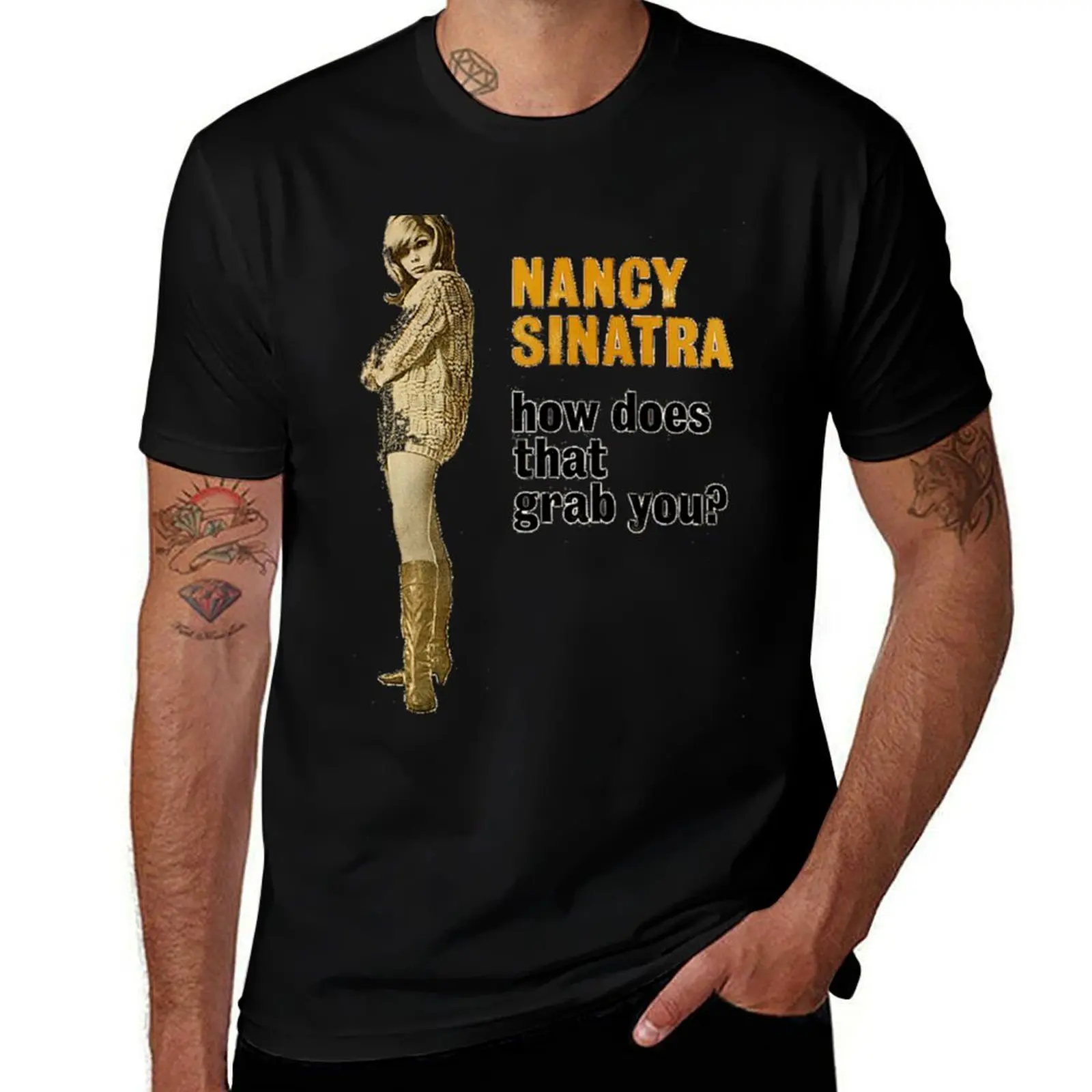 Nancy Sinatra Classic T-Shirt Work Short Sleeve Cotton Top T-Shirt