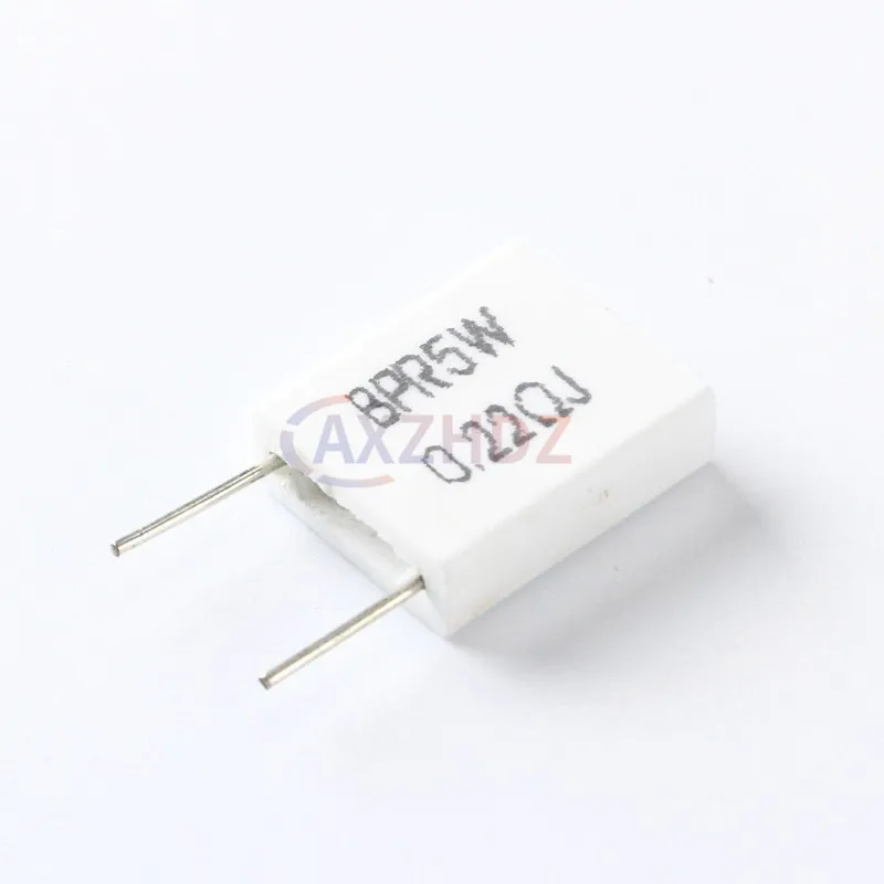 5PCS BPR MPR SLR 5W 0.01R - 0.5R Non-inductive Ceramic Cement Resistor Resistance 0.05R 0.1R 0.15R 0.22R 0.25R 0.33R 0.47R Ohm