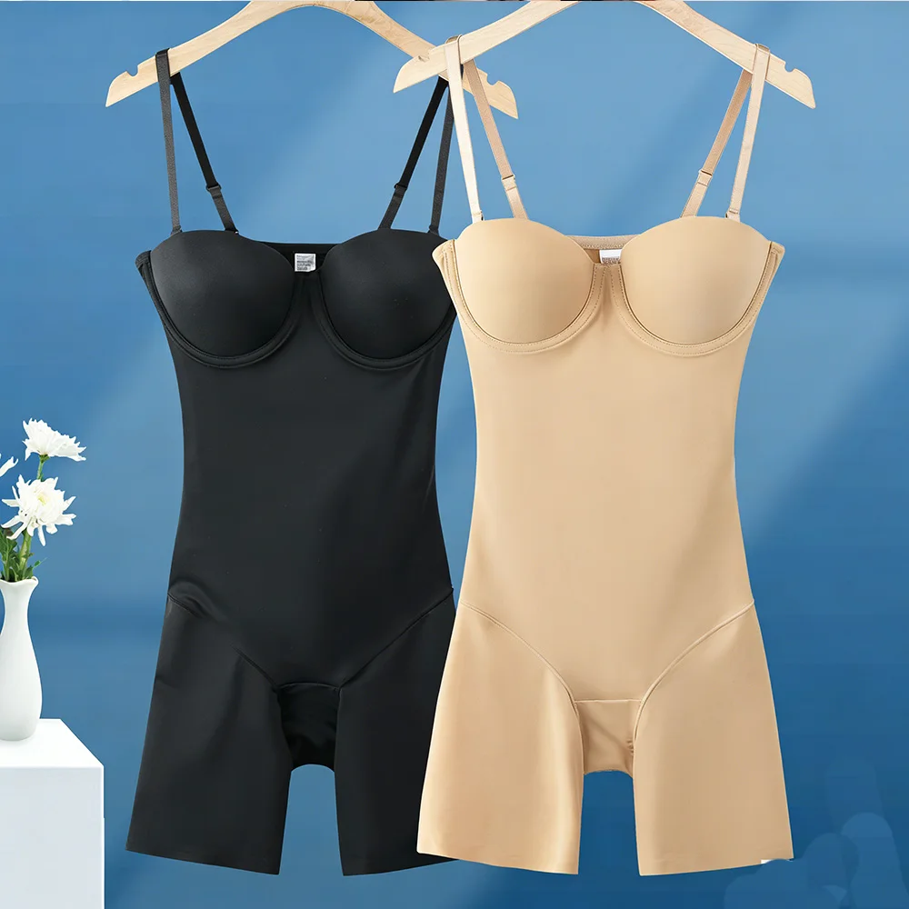 Naisstoo Shapewear Bodysuit Formgebende und Schlankmachende Miederwaren mit Offenen Hüften Taillentrainer Körperformer Bodysuit für Bauchkontrolle