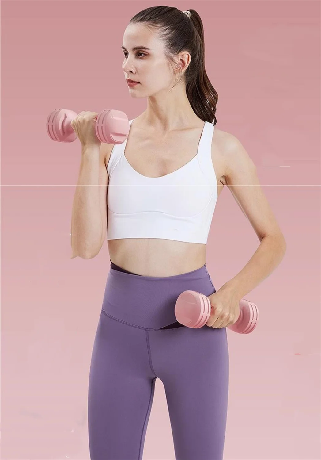 

20325 Women yoga dumbbell exercise gluteal muscle arm strength exercise equipment