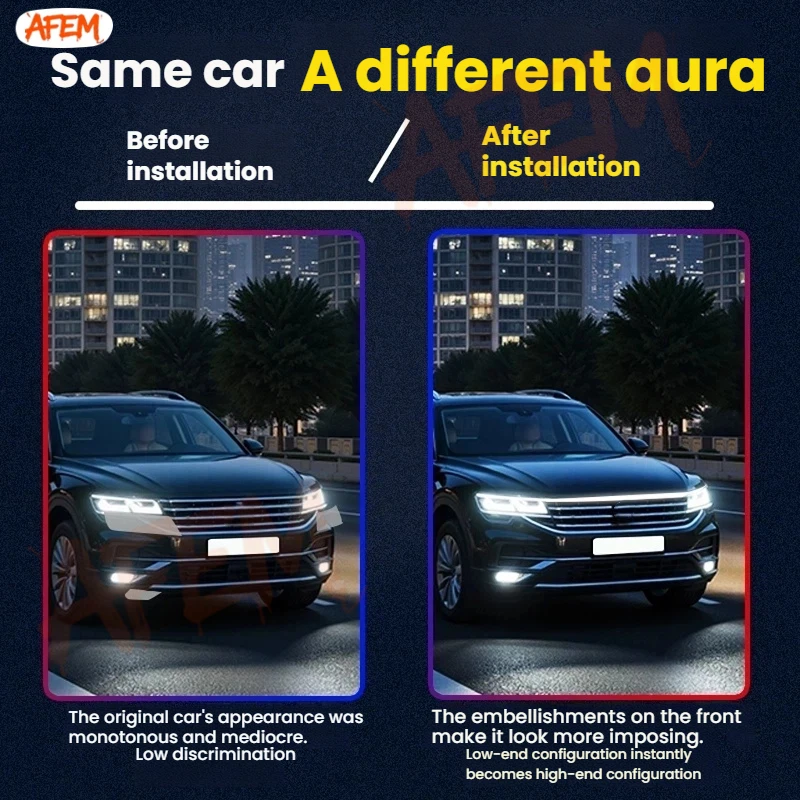 1pcs For Hyundai Creta IX25 2015-2022 Car LED Scan Starting Daytime Running Light DRL Fog Lamp Decoration daylight Light Strip view 4