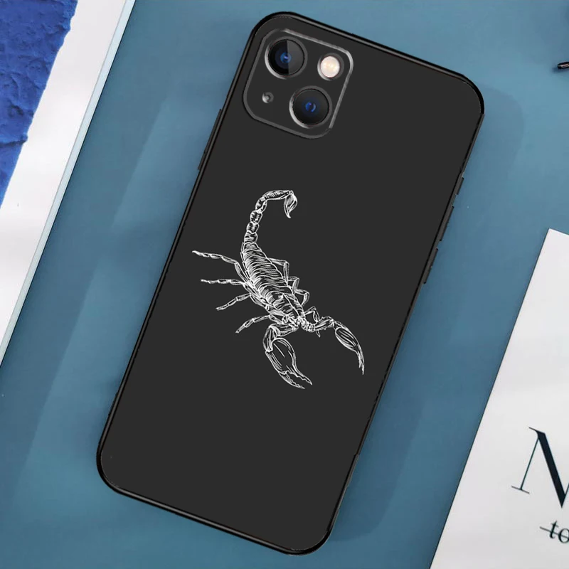 حافظة هاتف العقرب لهاتف آيفون 17 برو ماكس 11 14 15 16 برو ماكس 13 12 ميني 15 16 بلس 16e 17 غطاء هوائي