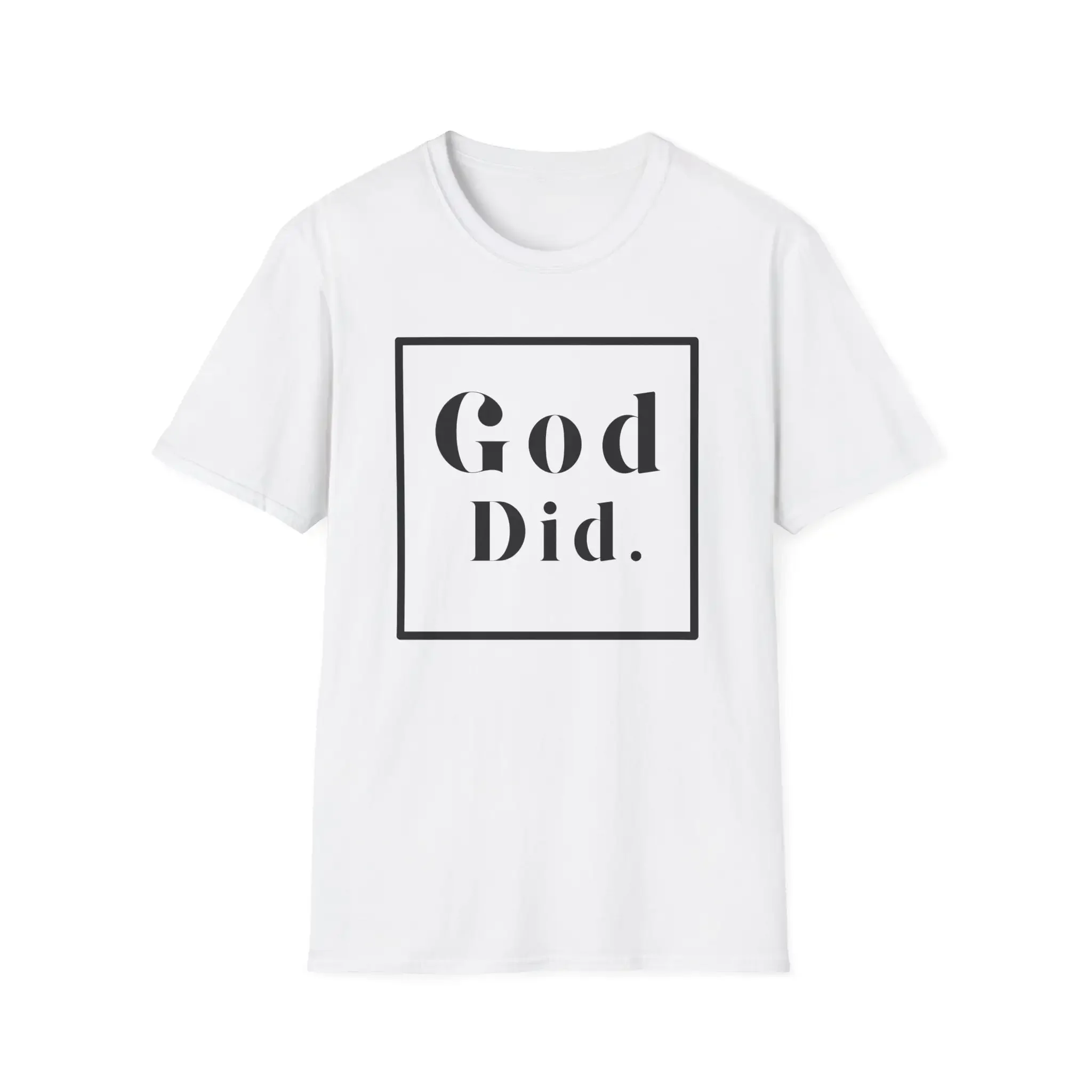 Faithful Expression T Shirt God did Inspirational Christian Apparel Encouraging Religious for Him Her