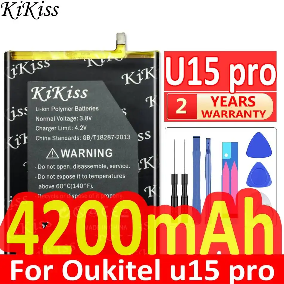 Аккумулятор для мобильного телефона Oukitel U15 Pro 4200 мАч, премиум-класса, на замену