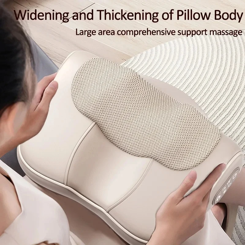 

Heated Neck Back Massage Pillow Multi Function Shiatsu Massager for Shoulders Waist Finger Relaxation Shiatsu Massage Pillow