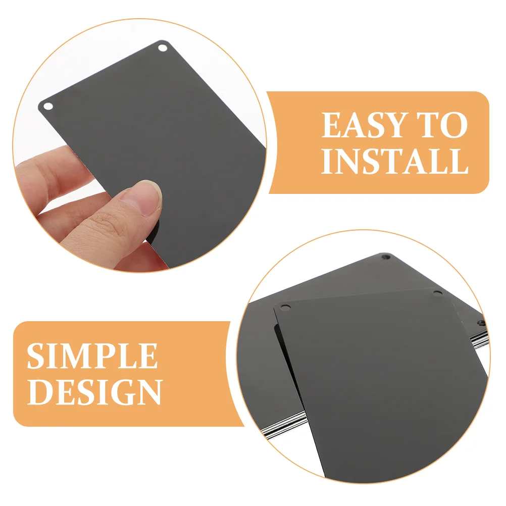 10 Pcs Blank Signage Metal Signs Nameplate Key Chain Door Hotel Engraving Aluminum Multi-function Blanks Office