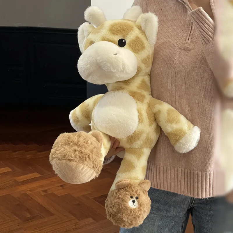 Cartone animato per il tempo libero Giraffa Peluche Simpatico peluche Bambola Regalo morbido e confortevole per ragazze e bambini Peluche di stoffa