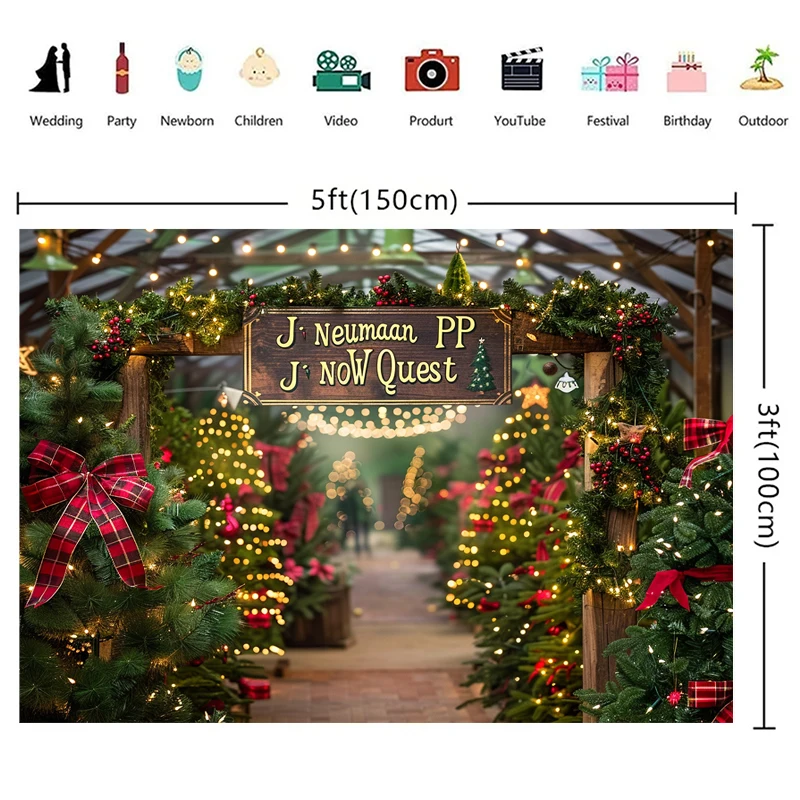 Mocsicka Christmas Photography Background Winter Xmas Wreath Decoration Props Holiday Party Family Photo Backdrops Studio