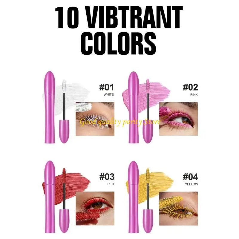 M4ya colorato colorato mascara sfumato e impermeabile volumizzante e arricciatura per amante del trucco e professionisti
