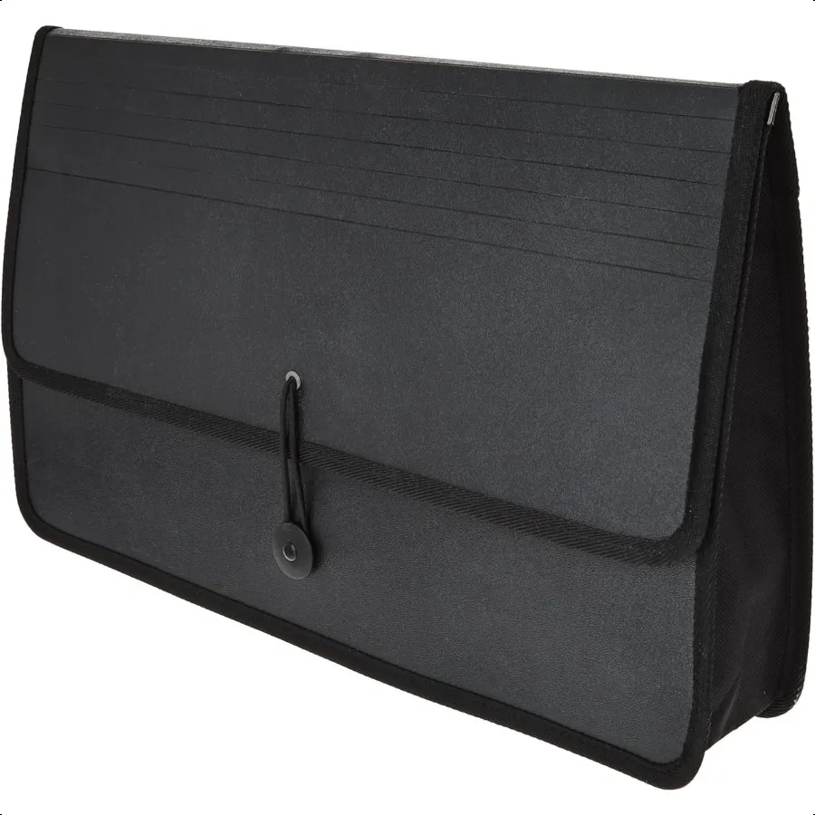 محفظة ExpandNFile Poly Expanding Legal 91 2 x 15 بوصة 21 2 بوصة مجمعة سوداء 1 محفظة (48150BK)