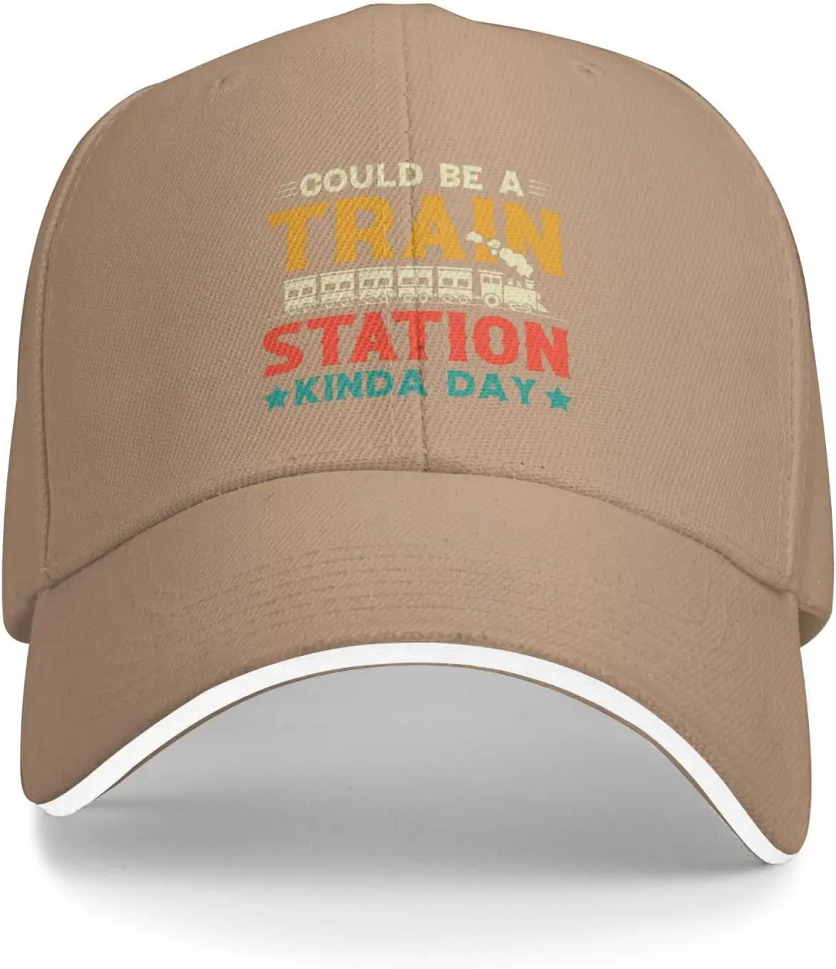 Could Be A Train Station Kinda Day Hat Adjustable Funny Fashion Casquette for Men Women