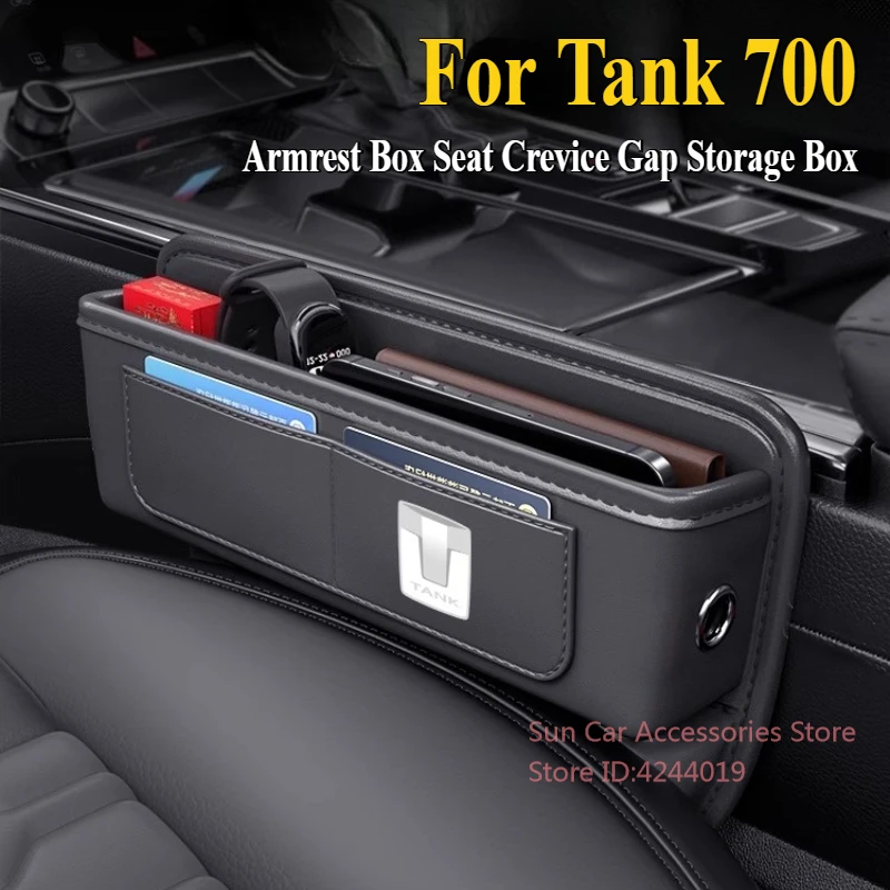 

For Great Wall Tank 700 2024 Central Control Armrest Box Seat Crevice Gap Storage Box Car Interior Modified Supplies Accessories