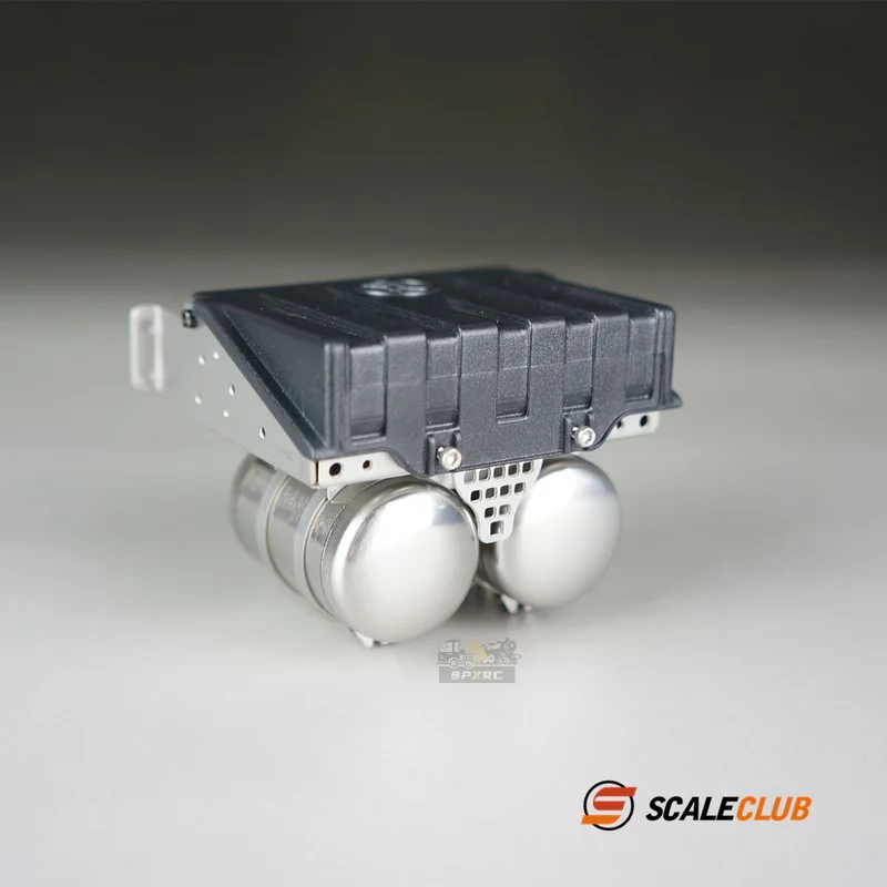 Scaleclub Model Voor MAN Tractor 1:14 Metalen Upgrade Simulatie Accubak Gas Tank Voor Tamiya Lesu Rc Truck Trailer Kipper