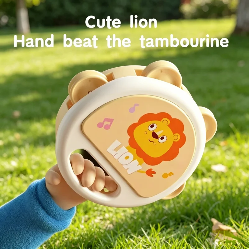 tamborim-delicado-para-bebes-instrumento-de-percussao-adoravel-tamborim-portatil-para-criancas