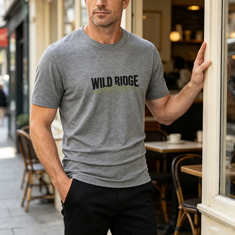 Men Loose Fit DTF Graphic T-Shirt Crew Neck Short Sleeve 3 Designs Outdoor Hiking Camping Casual Summer Daily Streetwear Tops