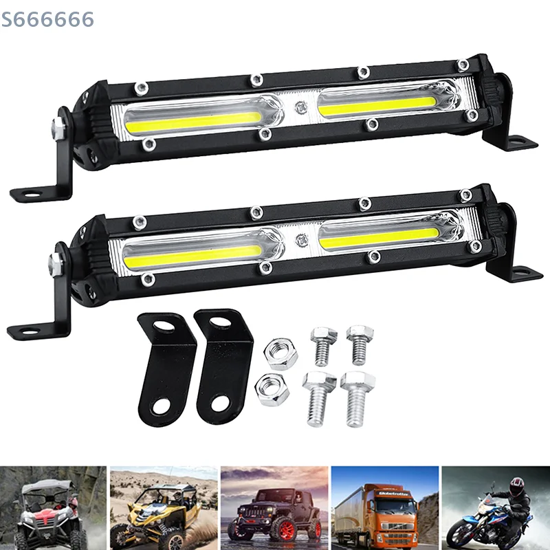 

1PC 12V 24V LED Spotlight Work Light Bar 6500K Strip Light For Car Auto Truck Lorry Trailer Spot Fog Lamp Car LED Work Light