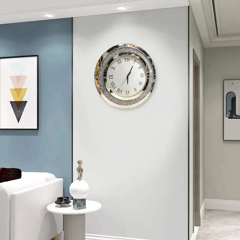 Round Unique Fashion Wall Clock Premium White Bedroom Luxury Digital Clock Living Room Modern Orologio Da Parete Home Decor