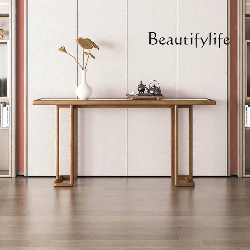 

Simple and modern solid wood narrow table, new Chinese style strip case, a few against the wall, entrance, countertop cabinet,