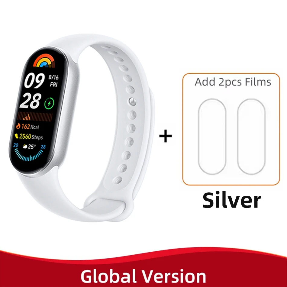 New! Global Version Xiaomi Band 9 Mi Smart Bracelet 9 Color AMOLED 1.62" Ultra 21 Days Battery Life Miband Wrist Watch Blood