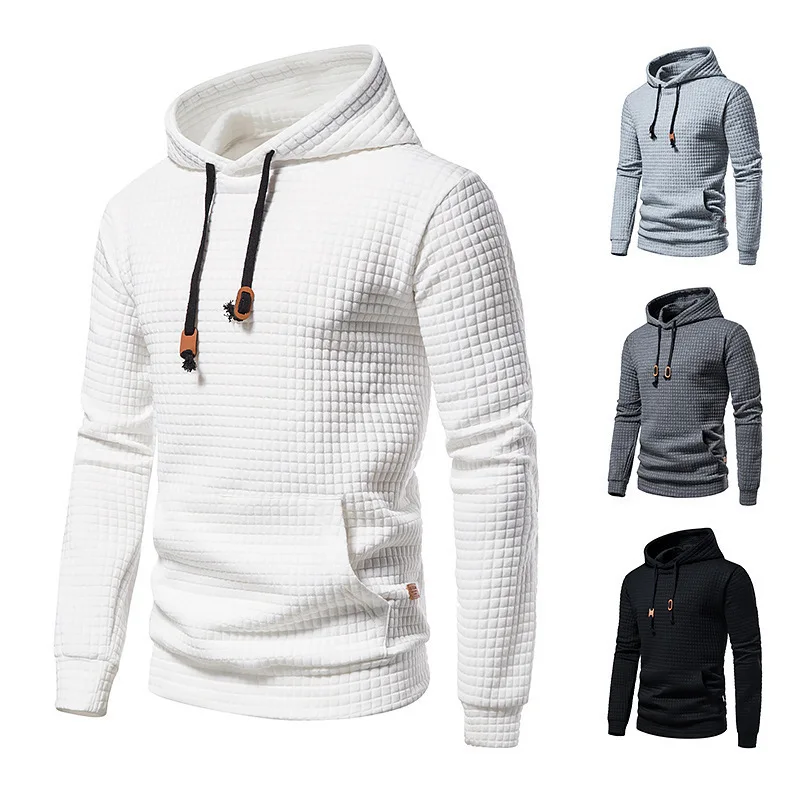 Men's sweatshirt  zipper hoodie loose padded thickened autumn and winter models cotton sports  tops hoodie