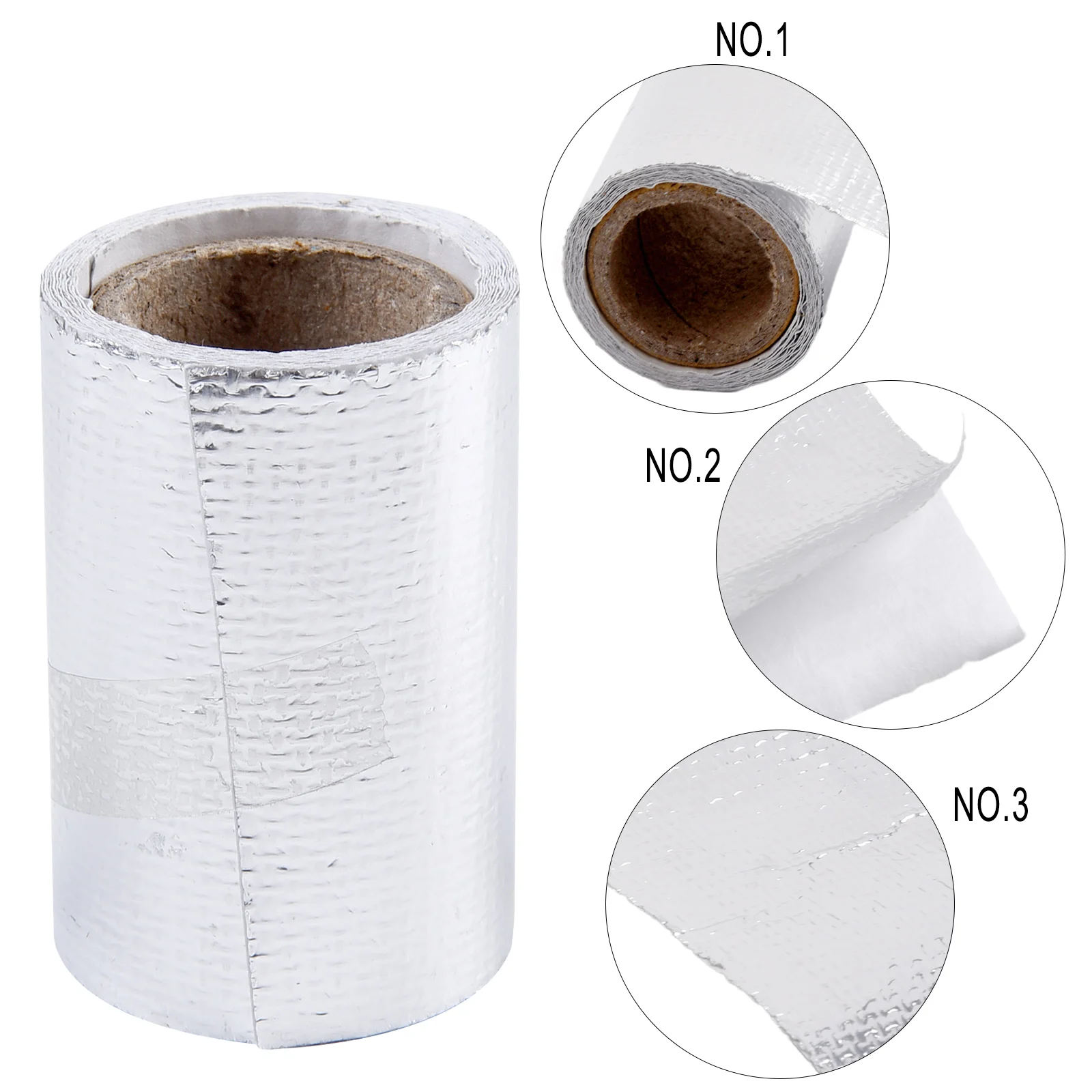 Exhaust Header Heat Pipe Thermal Insulation Shield Wrap Tape Roll Sticker                                Pipe Insulation Tape