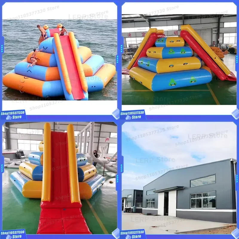 Factory Custom Inflatable Floating Water Climbing Mountain Slides with Best Price