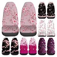 Cherry Blossom Seat Covers Car Accessories 2 Pcs Set Vehicle Front Seat Protector Interior Protetors Car Mat Covers Universal