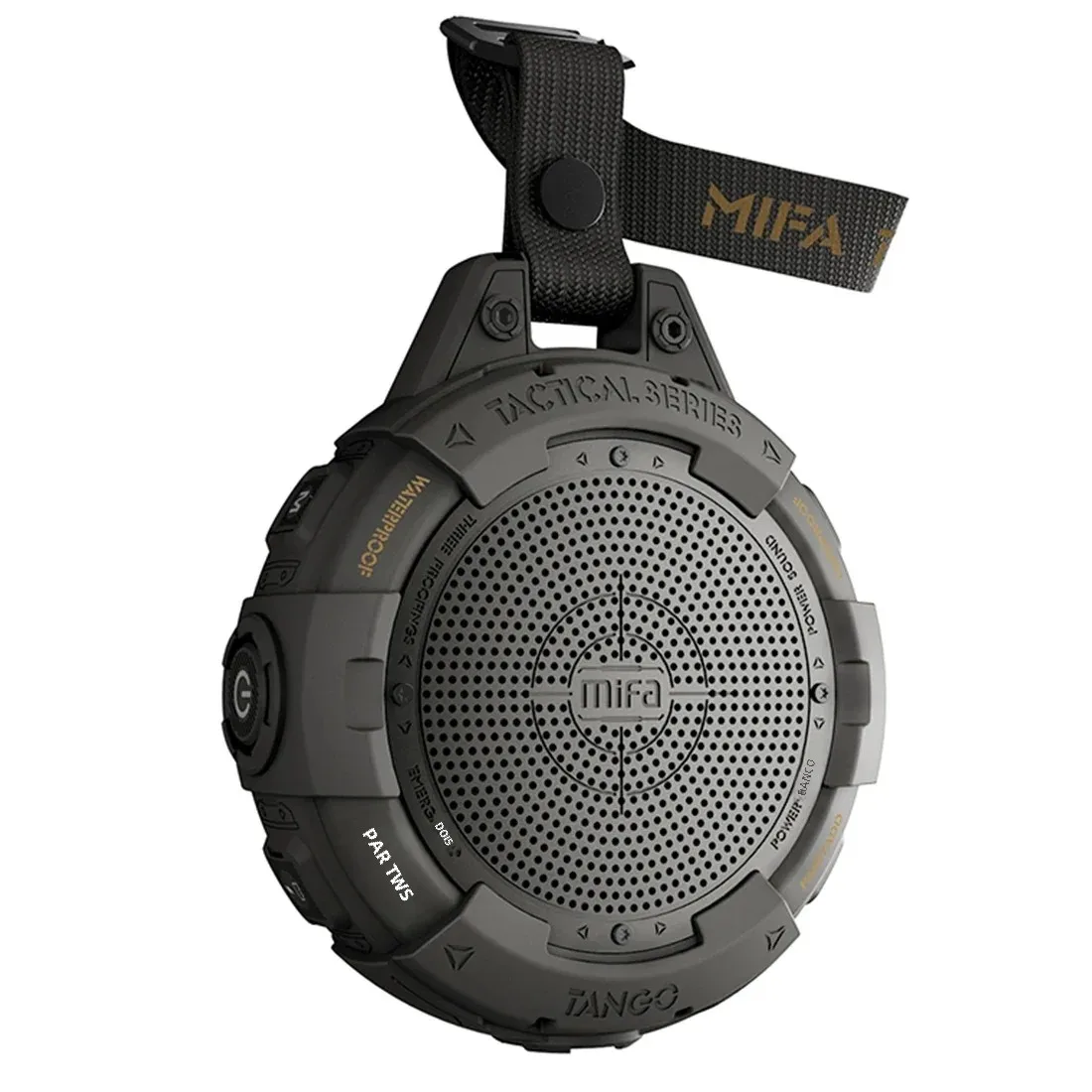 Alto-falante Bluetooth portátil Mifa Tango com lanterna, IP67 à prova d'água, à prova de choque e 25 horas de reprodução com graves auditivos.