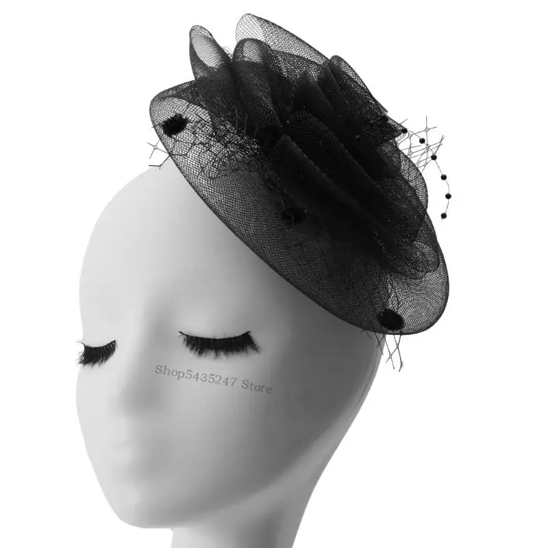Elegant Lightweight Mesh Hair Clip Headdress For Women Girls Gentle Non Slip Headwear Comfortable Head Accessories