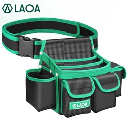 LAOA Plus Size High Quality Tool Waist Bag with Magnetic Thickened 1680D Tool Pouch for Electrician Carpenter