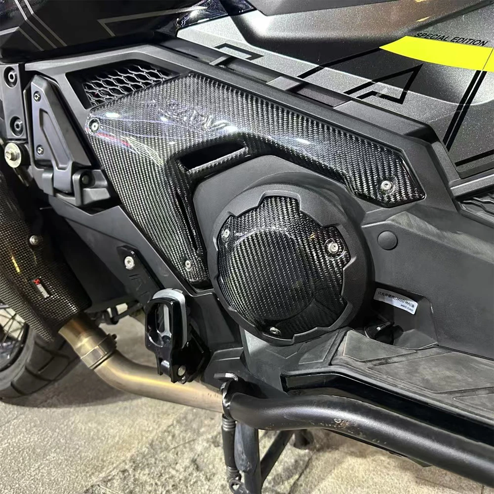 لهوندا X-ADV 750 XADV750 2021-2025 2026 2024 2023 100% ألياف الكربون الجانب لوحة غطاء إطاري القلنسوة هدية دراجة نارية الملحقات