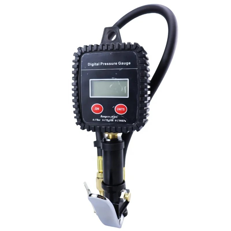 200PSI New Style Digital Tire Inflator with Pressure Gauge, with Lock on Air Chuck