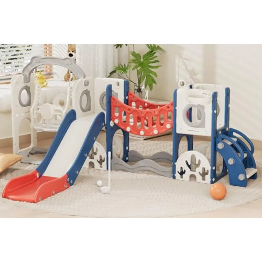 

10 in 1 Toddler Playground Playset with Swing Age 1-3 - Monkey Bar for Coordination Easy Assembly Sturdy Durable Indoor Outdoor