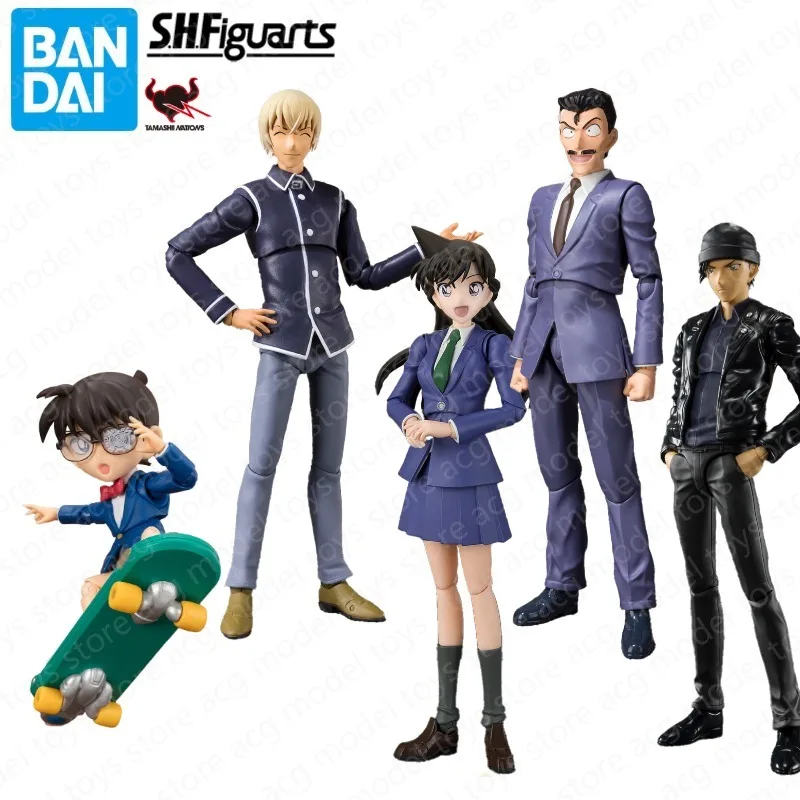 Original Bandai S.H.Figuarts SHF Conan Edogawa Rachel Moore Richard  Moroboshi Dai Amuro Tooru Action Figure Toys  Model Gift