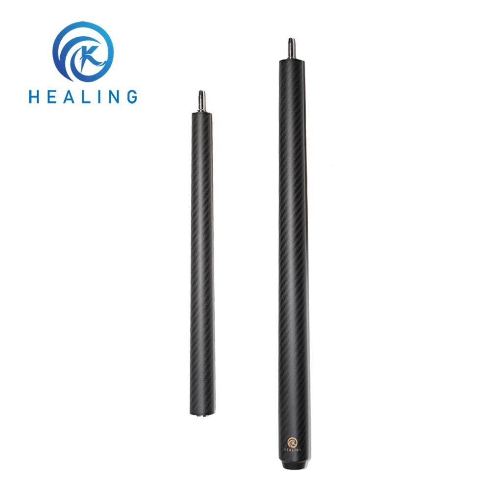 Break-Jump 2pcs Butt Of Billiard Pool Cue 3K Carbon Fiber Uniloc For Punch & Jump Cue Snooker 3/4 Split Cue Black Pool Cue Butt