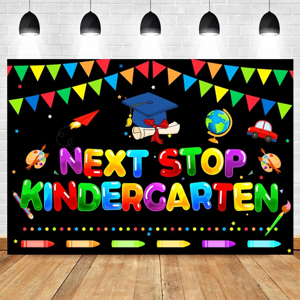 

Yeele Welcome Back to School Backdrop Kindergarten Blackboard Kids Children Portrait Photography Background Photozone Props