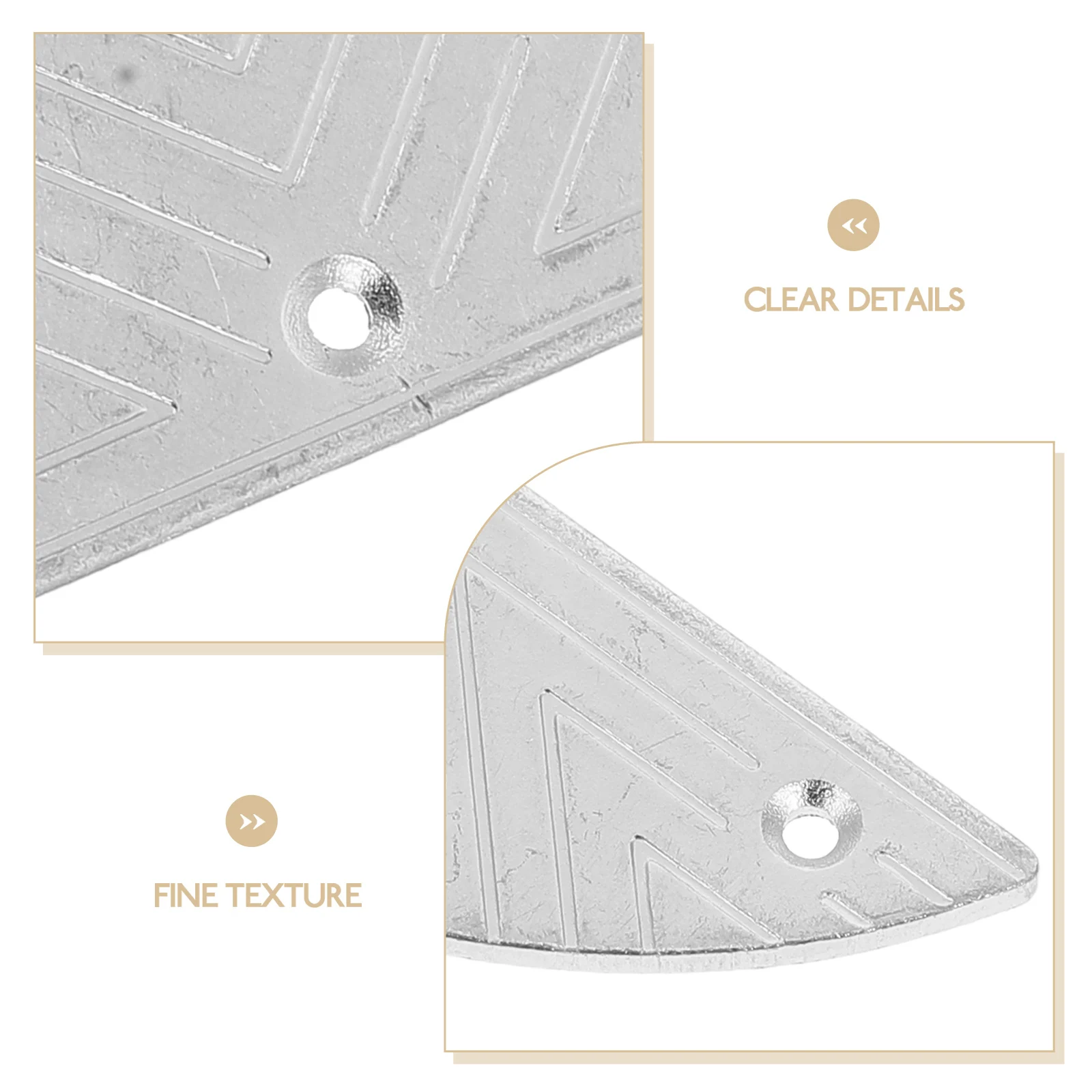 Piastre di riparazione per tallone in metallo per scarpe da uomo Cuscinetti per tallone per stivali Dischi resistenti all'usura Rubinetti antiscivolo a forma d'argento