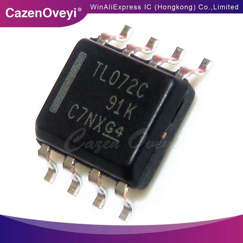 TL072CDR TL072C SOP-8, 10 PCes