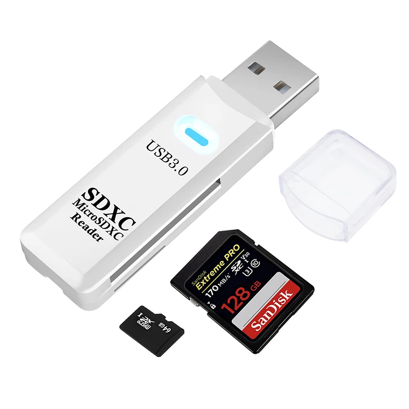 

USB 3.0 Card Reader SD TF Card Memory Card Reader 2 IN 1 High Speed Smart Cardreader Adapter For PC Laptop