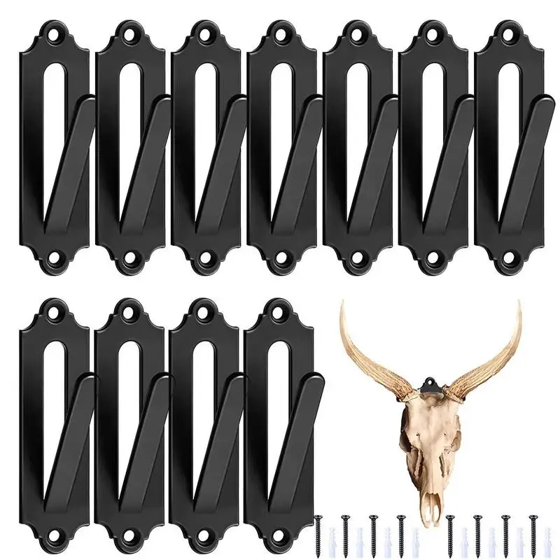 Skull Wall Mounted Holder Wall Mount Bracket For Deer Head 12pcs Portable Elk Deer Skull Hooker For Elk Deer Skull Hooker