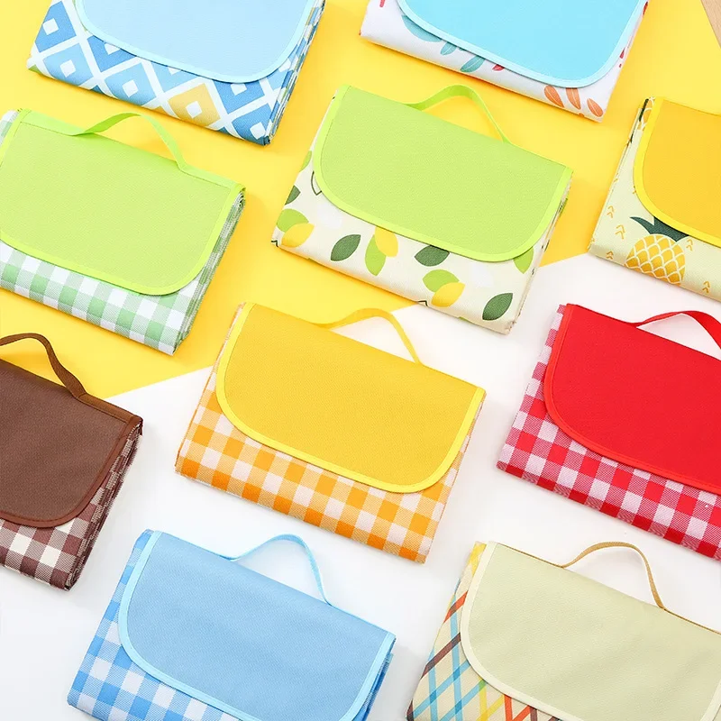 Outdoor Picnic Mat Oxford Cloth Moisture Proof Folding Portable Tent Mat Thickened Waterproof Camping Mat