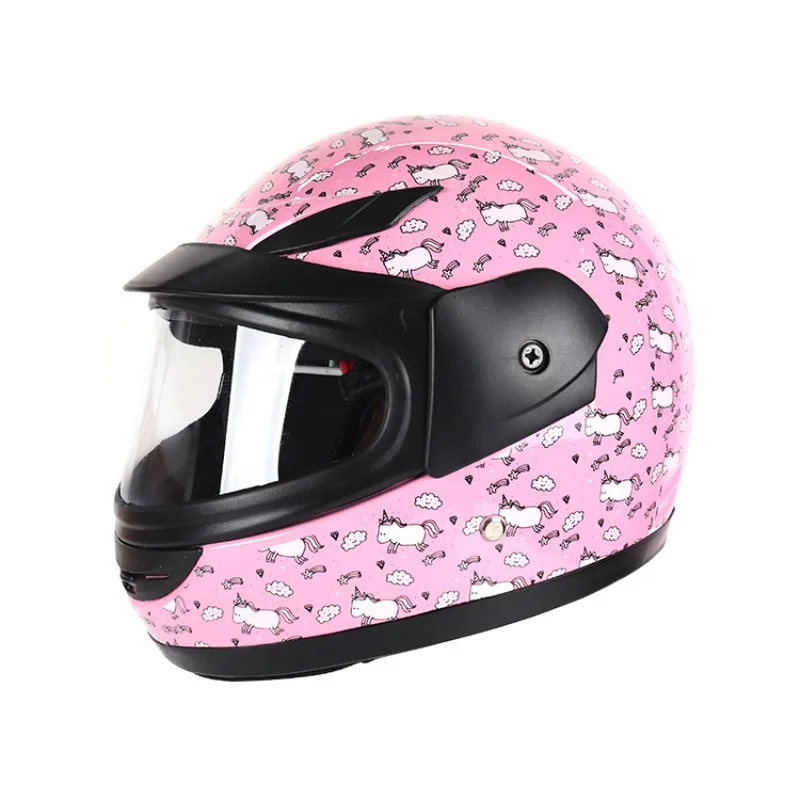 AliExpress NONE New Cute Children Helmet Safety Kid Full Face For 4 Season Outdoor Sports Riding Adjustable Head Bicycle Motorcycle Kids helmet