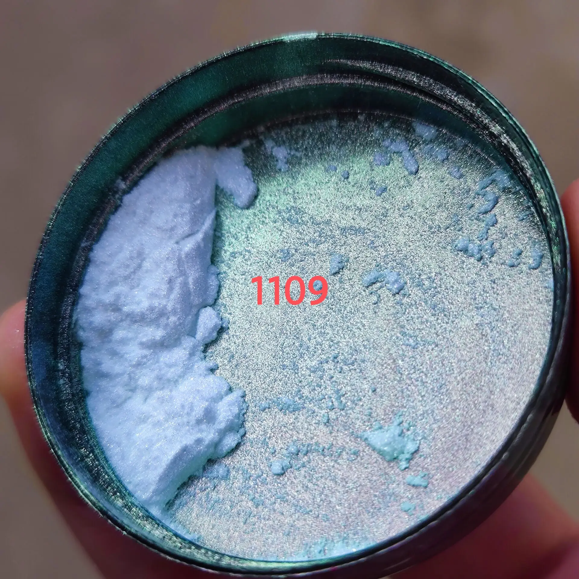 1g  Hot Selling Moonlight Aurora Pure White Chrome Powder Mirror Effect Rub Nail Art Powder