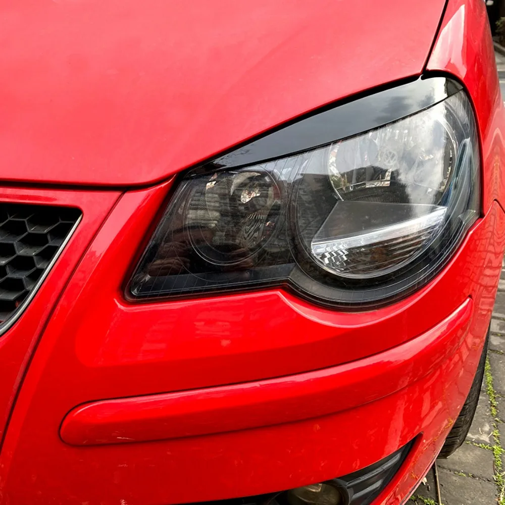 

For Volkswagen Polo 9N 2005-2009 Front Headlight Eyebrow Stickers Exterior Modification Body Kit Accessories